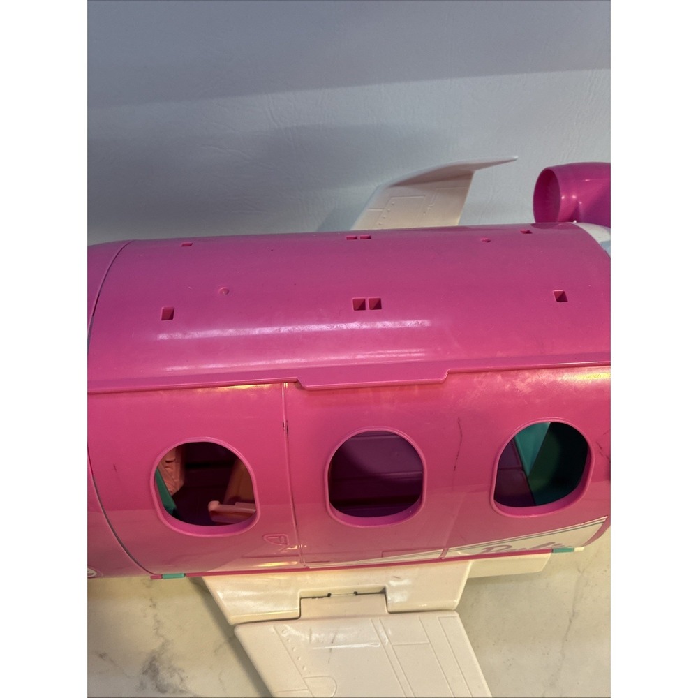 Barbie Pink Jet Airplane Playset – Opens into Cabin w/Seats & Cockpit - Picture 4 of 12